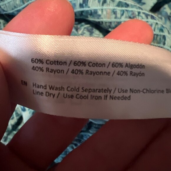 NWT B.O.G. Collective Boho Bohemian Jumpsuit Romper Blue Paisley Print Large - Picture 6 of 6